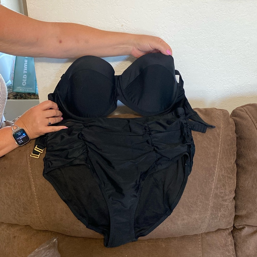 Adore me 2 Piece Black Bathing Suit with Tags